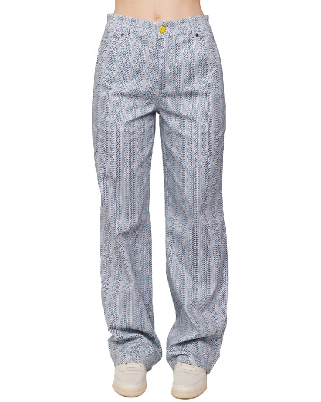 Great Prices On Feminine Styles Samii Ryan Smiley Checkered Logo Pant