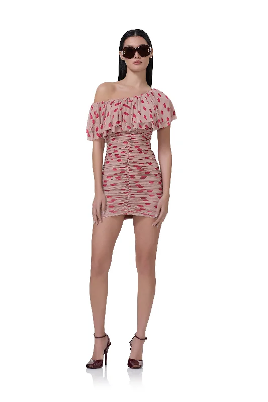 Trend Leading Collection Vivian Mini Dress - Almond Kiss