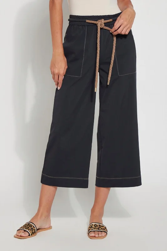 Limited - Edition Drops Phoenix Crop Wide Leg Pants In Black