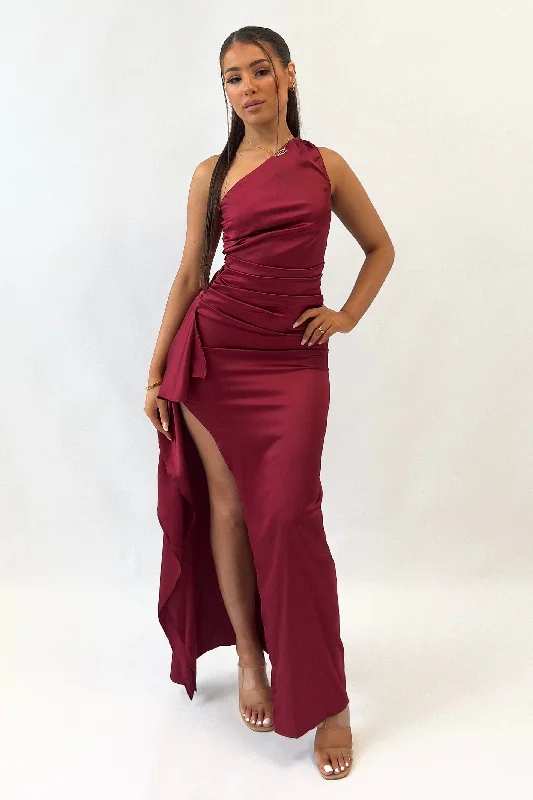 Style Redefined Madison Maxi Dress - Wine