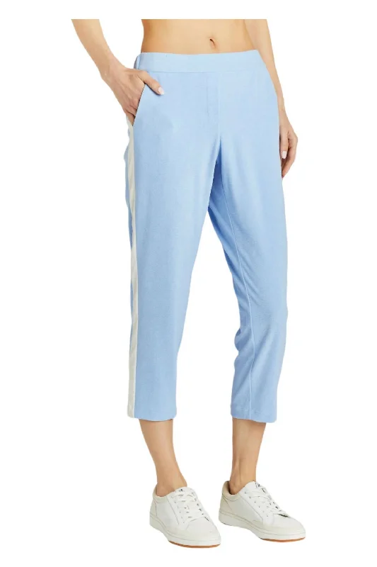 Romantic Detailing Dale Terry Pants In Blue