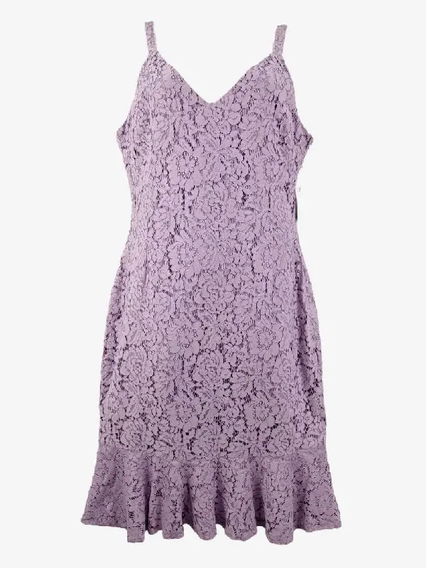 Fashion Forward Outfits Chancery Lilac Marcie Lace Midi Dress Size 16