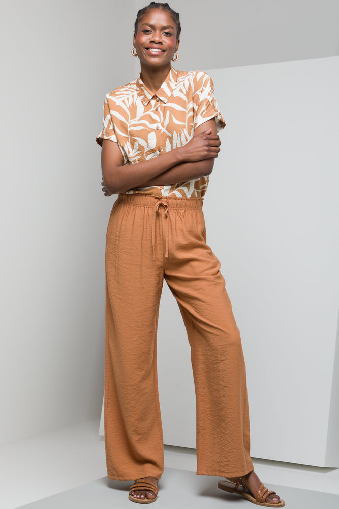 Ride The Style Wave Relaxed Pull On Pants Natural