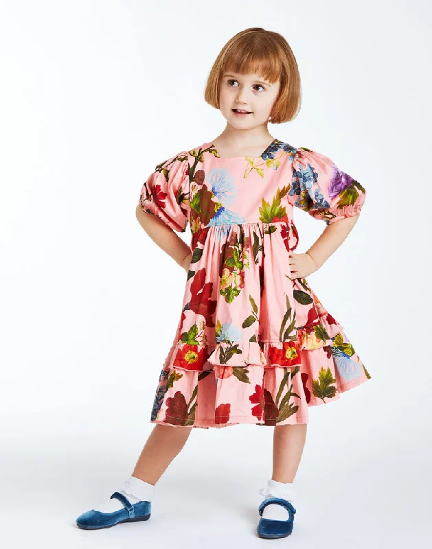 Special Occasion Wear Pink Chicken x Mestiza Little Girl's Clementine Mini Dress