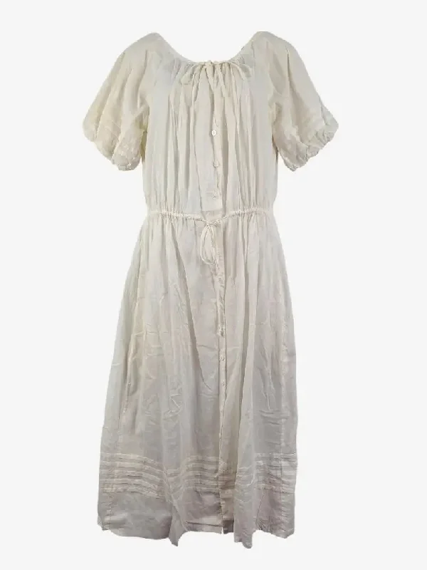 Unbeatable Prices Morrison Chalk Light Breezy Cotton Midi Dress Size 8