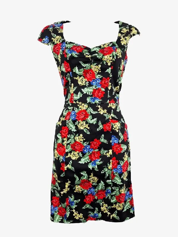 Clearance Event Review Sweetheart Tailored Roses Midi Dress Size 8