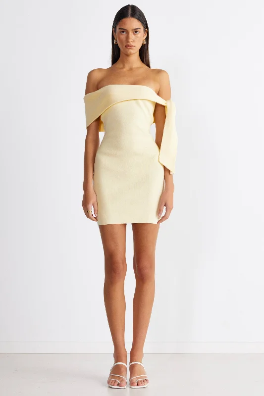 Feminine Flow Jaymes Mini Dress - Panna Cotta