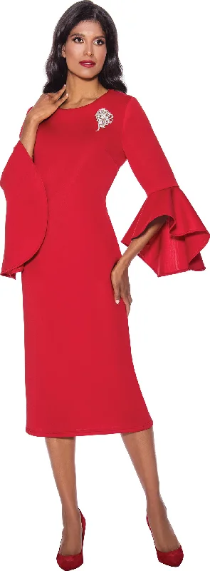 Stylish Looks Divine Apparel DN12081W Plus Size Fitted Cocktail Midi Dress