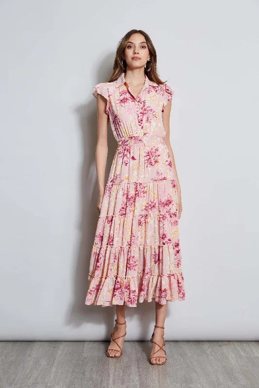 Trendy Fashion for Women T-Tahari Garden Midi Dress