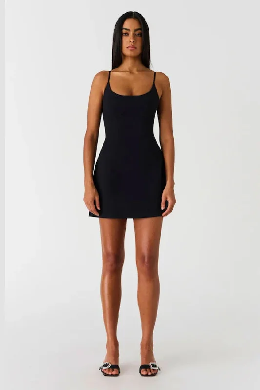 Urban Sophistication Misha Masha Mini Dress - Black