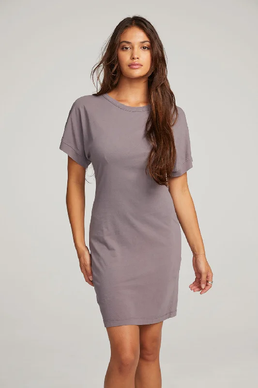 Must-Have Styles Saloon Purple Sage Mini Dress