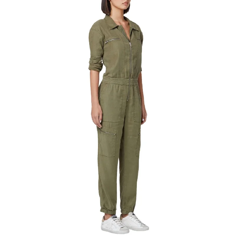 Elegant Contour Flight Suit In Dried Herb