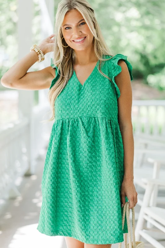 Big Savings On Rustic Countryside Styles This Is The Life Green Babydoll Dress