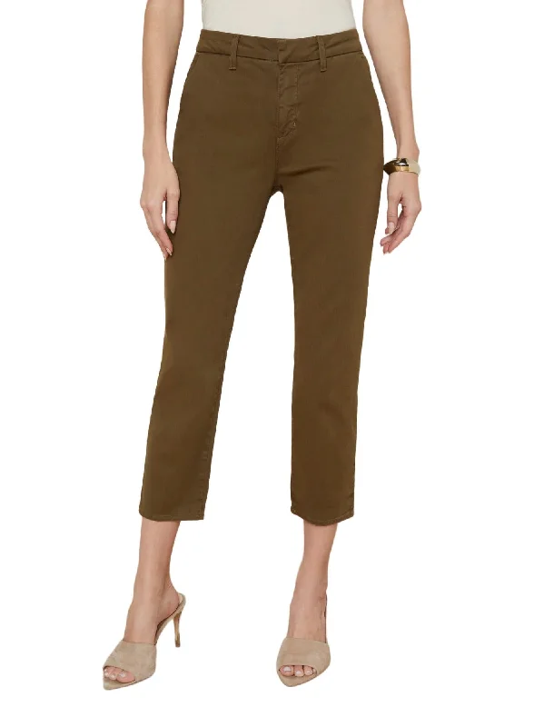 Mid Season Sale Harlow Cropped Trouser In British Khaki