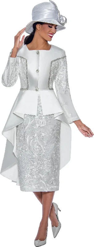 Evening Elegance Divine Apparel G10052W Plus Size Beaded Long Sleeve Midi Dress