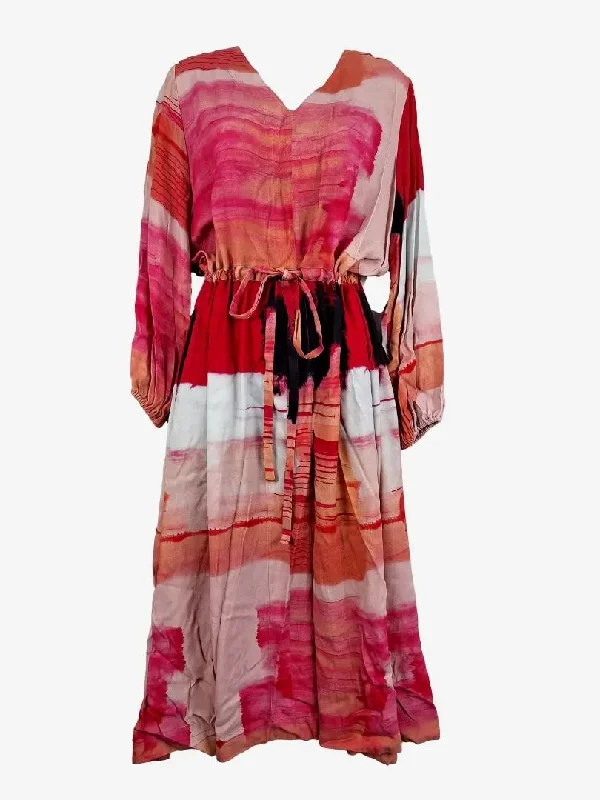 Anniversary Sale Watercolour Copais Sundown Midi Dress Dress Size M