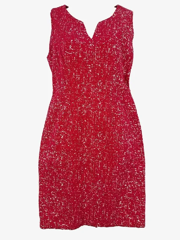 Last Chance Sale David Lawrence Raspberry Speckle Midi Dress Size 10