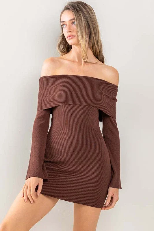 Casual Fashion NATALIE OFF SHOULDER YOKO MINI DRESS