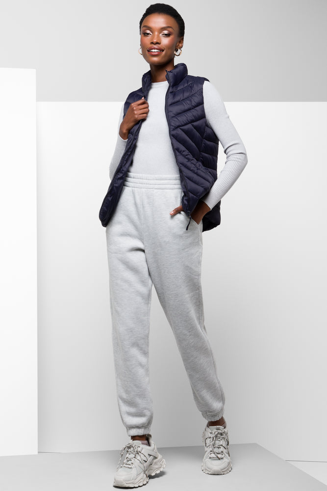 Trendy Urban Attire Jogger Trackpants Light Grey