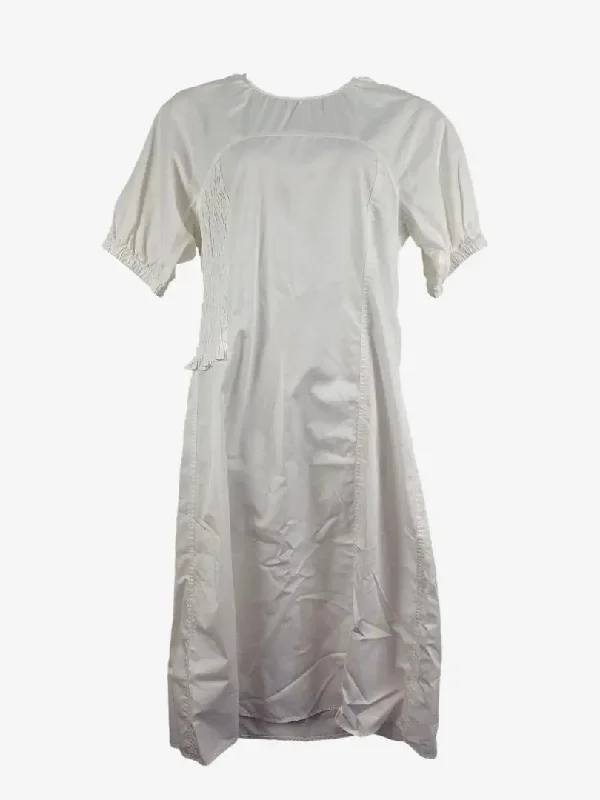 Limited Stock COS Side Ruched Cotton Summer Midi Dress Size 16