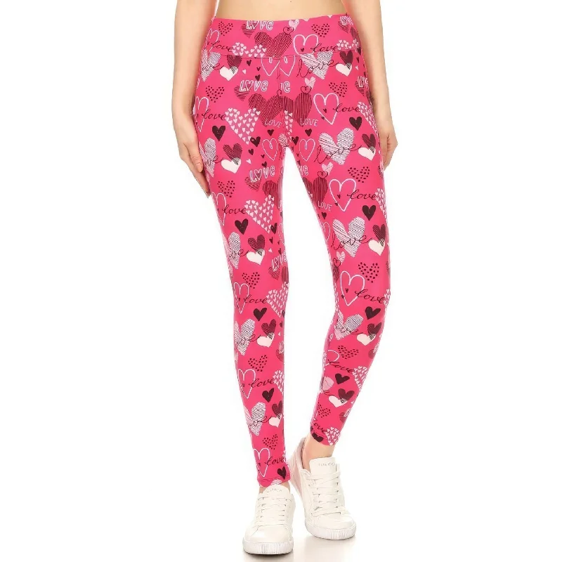 Urban Femme Streetwear Yoga Band Buttery Soft Print Leggings