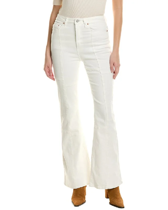 Limited Time Deal AFRM Sylar Bright White High-Rise Slim Flare Jean