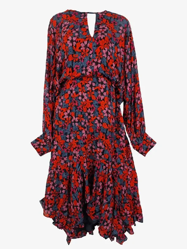 Seasonal Sale Sass & Bide Scarlett Fever Soft Flowy Midi Dress Size 12