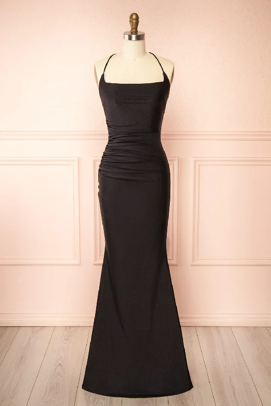 Luxury Comfort Akari Black | Mermaid Maxi Dress