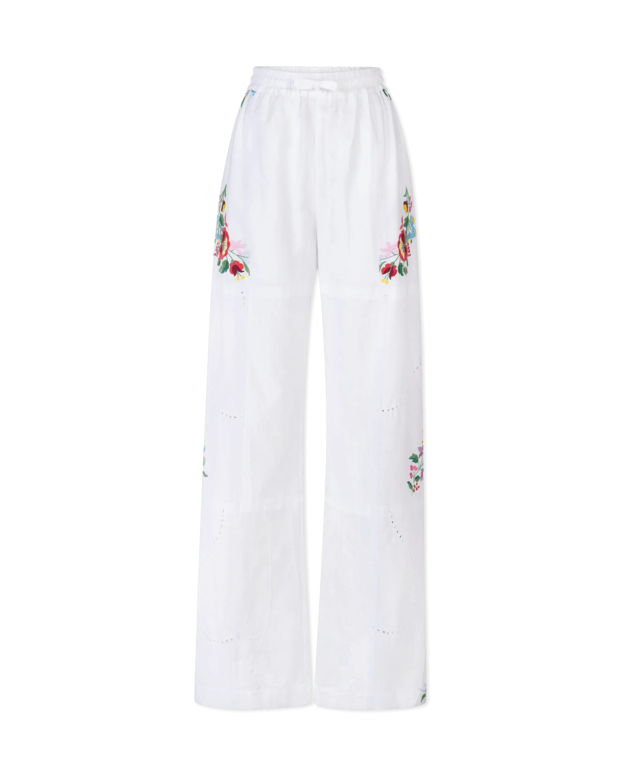 Limited Styles Embroidered Linen Pants