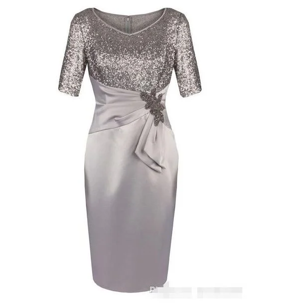 Evening Looks V Neck Sheath Mother of the Bride Dresses homecoming with Sequins       cg23433