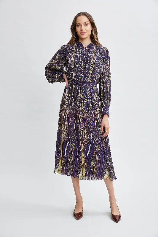 Sophisticated Fashion Paisley Midi Dress