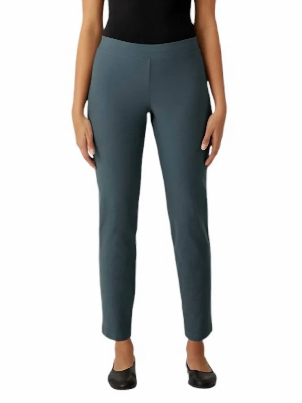 Classic Appeal Eilee Slim Ankle Pant In Ocean