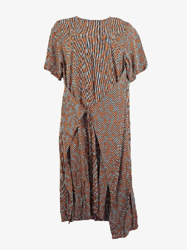 Grab Romantic Date - Night Styles Now COS Draped Mottled Design Boxy Midi Dress Size 16