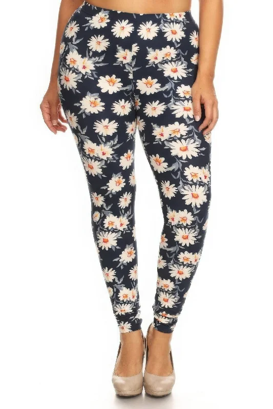 Fashion Forward Plus Size Buttery Soft Print Leggings