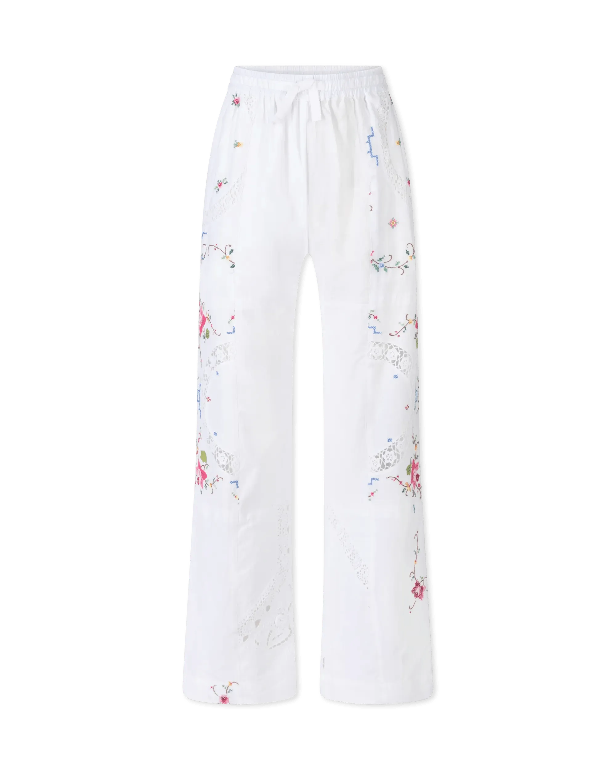 Chic Outfits Embroidered Linen Pants