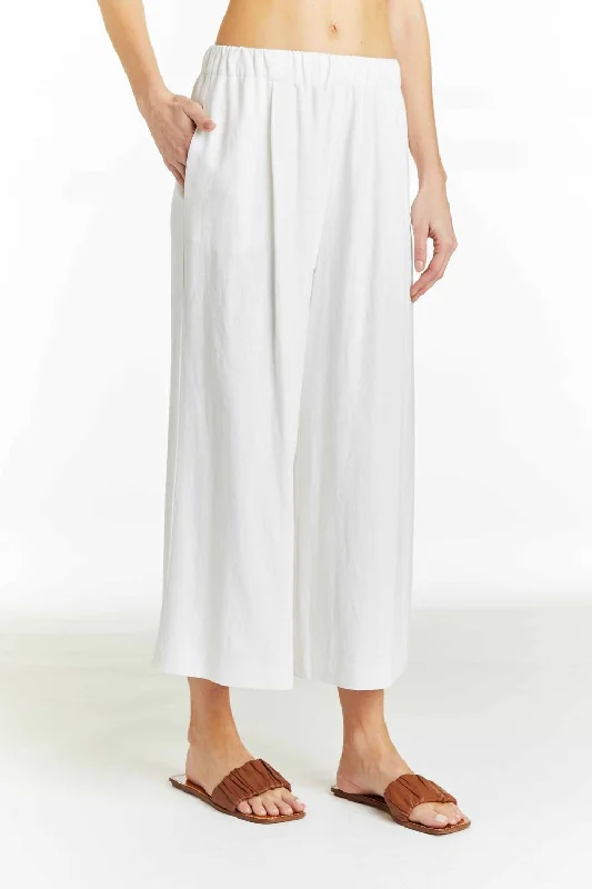 Fashion Forward Style Adeline Pants In Ivory