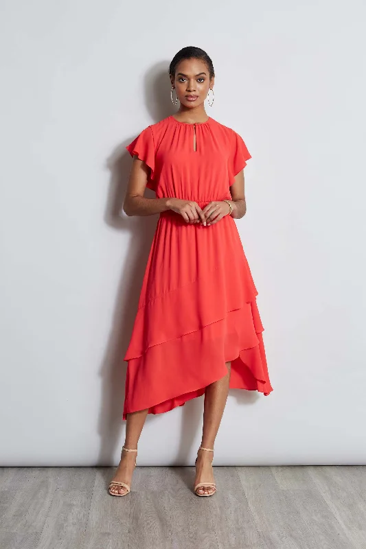 Current Trends T-Tahari Keyhole Midi Dress