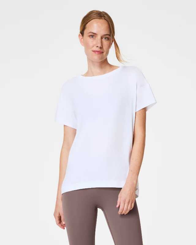 Luxe Layering Supernaturals Flow Tee - Vivid White