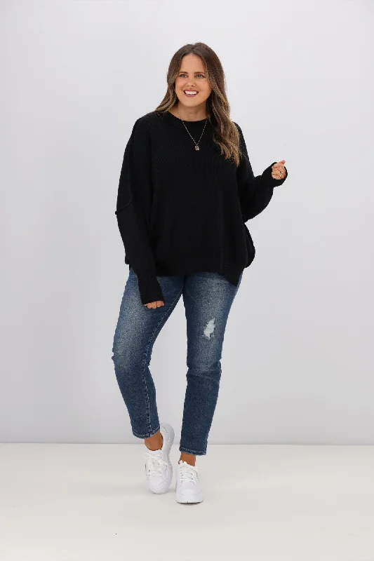 Limited Styles Sass Leora Knit Jumper Black