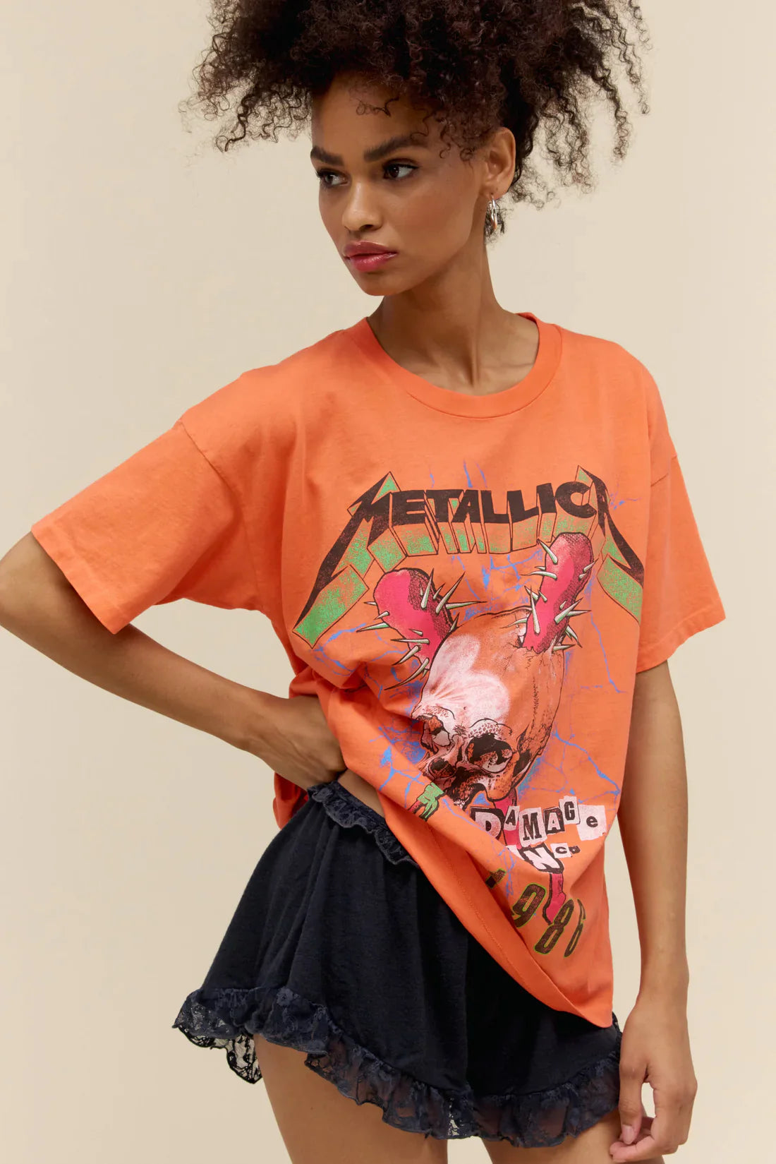 Effortless Comfort Metallica Damage Inc Tour 1986 Merch Tee