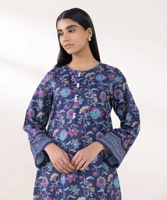 Classic Charm Printed Cotton Viscose Shirt