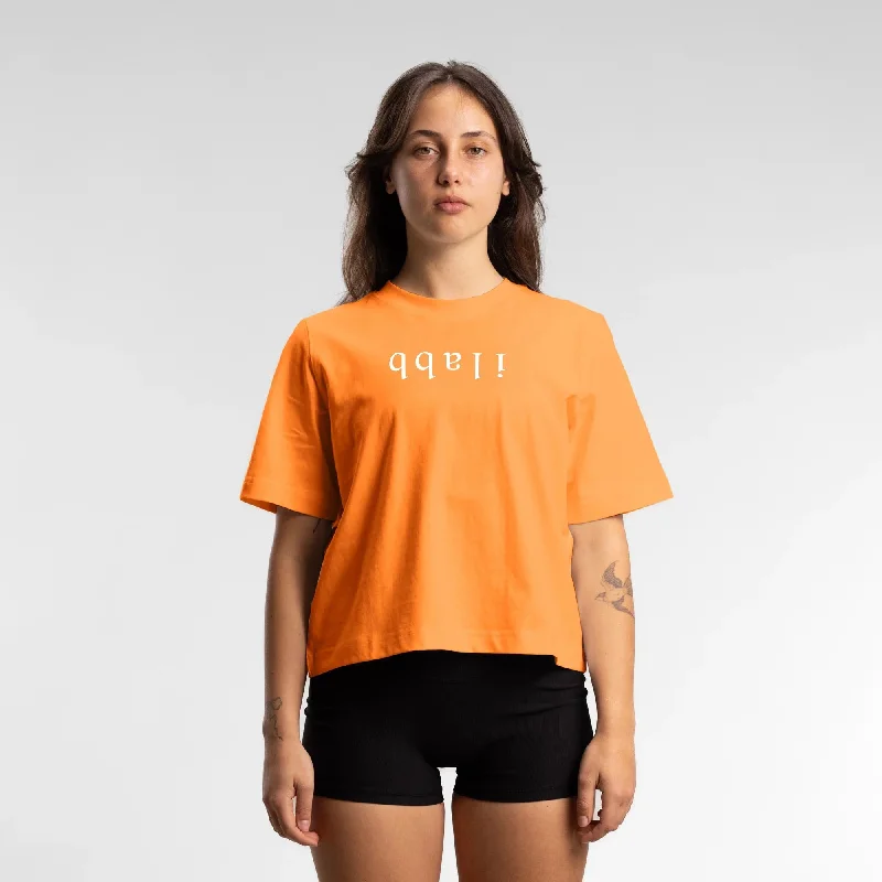 Minimalist Chic Capsize Space Relaxed Tee Women's TANGERINE