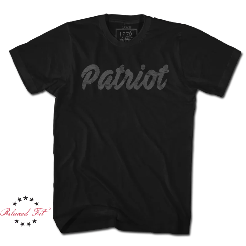 Style Upgrade Patriot Logo Tee - Blacked Out (LIMITED) - Women's Relaxed Fit