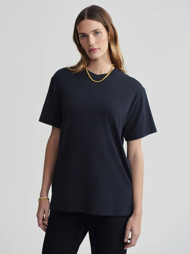 Feminine Flow Leighton Boyfriend Tee - Black