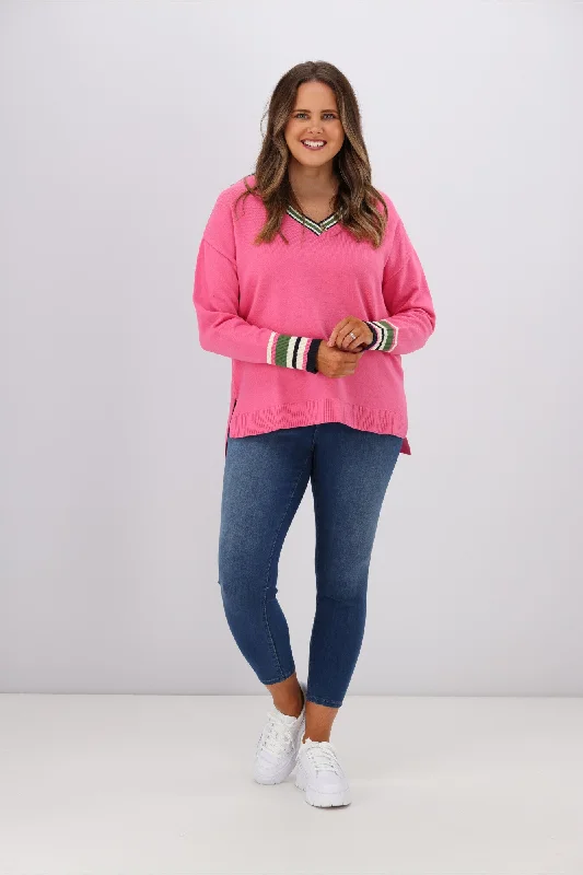 Trendy Women's Wear Collection Elm Phoenix Knit Shocking Pink