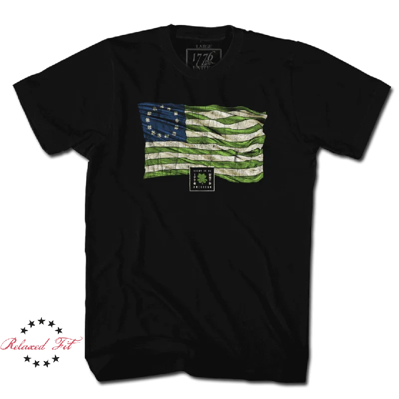 Feminine Grace St. Paddy's Betsy Ross Flag - Women's Relaxed Fit