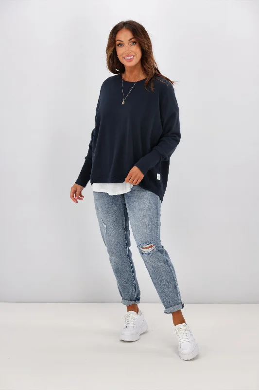 Elegant Style Elm Divine Crew Navy