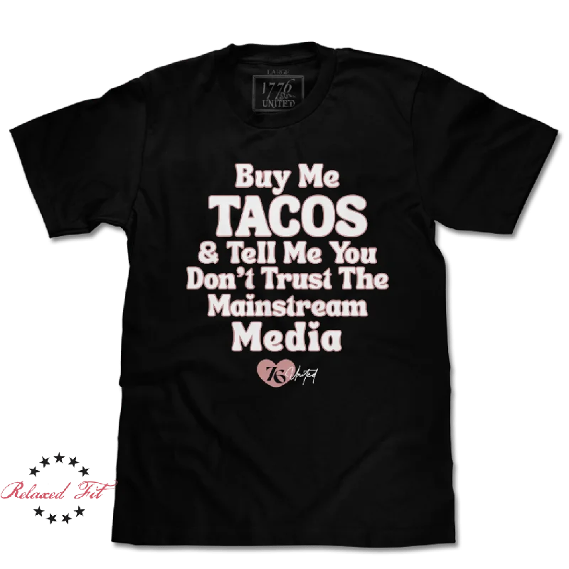 Art Deco Geometric Pattern Look Buy Me Tacos - Women's Relaxed Fit