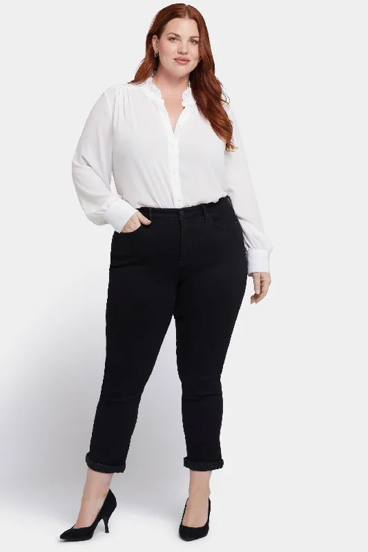 Limited Time Offers Sheri Slim Ankle Jeans In Plus Size - Black Rinse