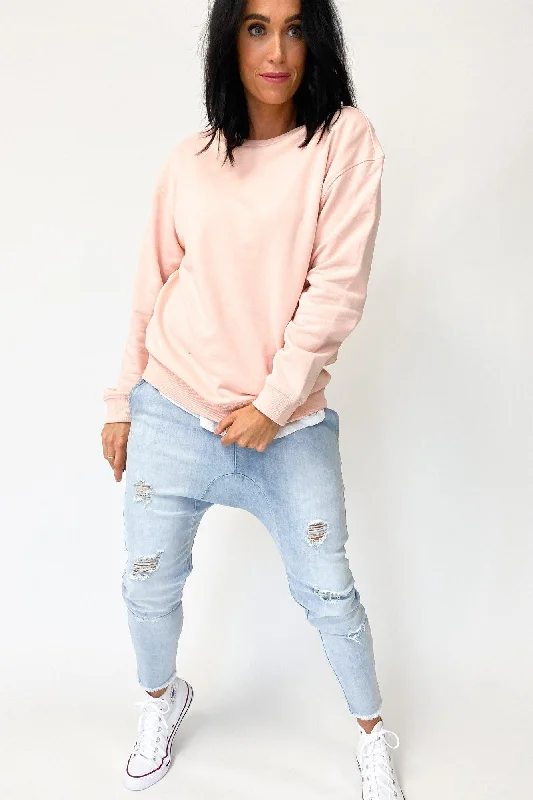 Fashionista Favorites AS Colour Premium Crew Pale Pink